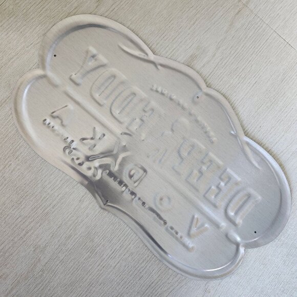 Deep Eddy Vodka Distressed Blue Metal Tin Tacker Sign Mancave Bar Decor 18X10 - Picture 3 of 3